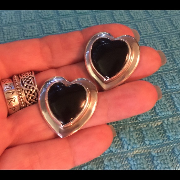 Jewelry - Silver (925) & Onyx Earrings